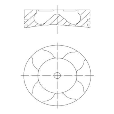 Abbildung von Kolben MAHLE 213 PI 00102 000