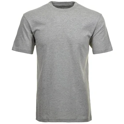 Abbildung von Ragman Herren Doppelpack 2 T Shirts mit Rundhals, Grau Melange, XXL