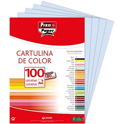 Abbildung von Fixo 11110437 Pack 100 Karton, A4, himmelblau