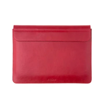 Abbildung von FIXED Oxford für MacBook Ledertasche aus ital. Echtleder Handgenäht in Tschechien (MacBook Pro 13&quot;/iPad 12.9&quot;, Rot)