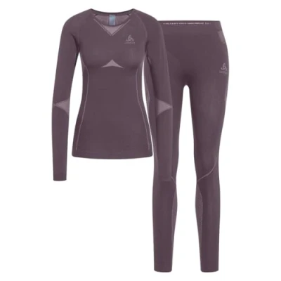 Abbildung von ODLO Funktionsunterhemd SET PERFORMANCE EVOLUTION WARM WOMEN Longsleeve &amp; Hose gray ridge