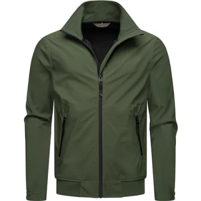 Abbildung von Ragwear Collwie Regenjacke / wasserabweisende Jacke, Herren, Größe: XXL, Dark olive