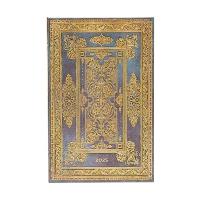 Abbildung von Paperblanks 12 Monatskalender 2025 Blue Luxe Maxi Horizontal Elastikband Verschluss