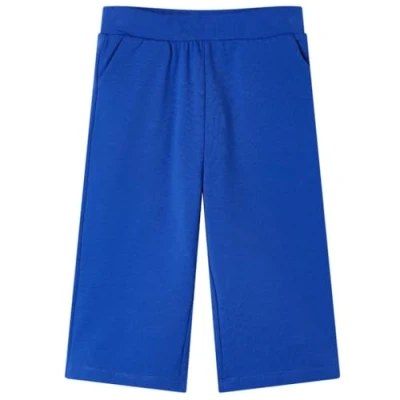 Abbildung von vidaXL Kinderhose mit Weiten Beinen Freizeithose Hose Sporthose Mädchen Kobaltblau 116