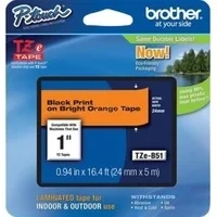 Abbildung von Brother TZe B51 (24 mm) Schwarz bis orange Tape