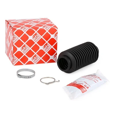 Abbildung von FEBI BILSTEIN 08497 Faltenbalgsatz, Lenkung Gummi Vorderachse rechts mit Fett Schellen VOLKSWAGEN: GOLF 1 Cabriolet, Caddy Pickup,