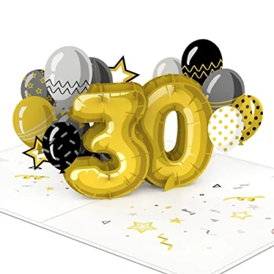 Abbildung von papercrush® Pop Up Karte zum 30. Geburtstag 3D Geburtstagskarte für Frauen &amp; Männer, Glückwunsch 30ten Freund, Sohn und Bruder, Gratulationskarte 30 jähriges Firmenjubiläum