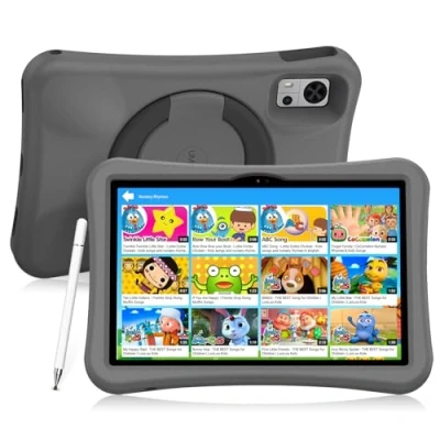 Abbildung von UMIDIGI Children&#039;s Tablet mit SIM Karte, Eye Protection 10 Zoll, G5 Tab Kids Anti Fall Tablet, Parental Control Baby Tablet/8 + 128 GB Lern 2 Jahre/6000 mAh/4G LTE/GPS/WiFi
