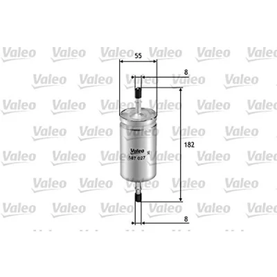 Abbildung von VALEO 587027 Kraftstofffilter Leitungsfilter 8 FORD: FOCUS C Max, 3 Turnier, 3, MAZDA: Hatchback, VOLVO: S40 II