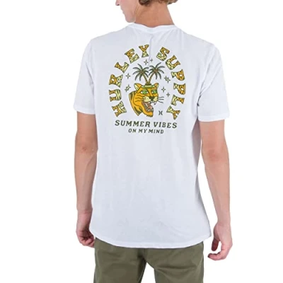Abbildung von Hurley Herren Evd Summer Vibes Ss T Shirt, weiß, S