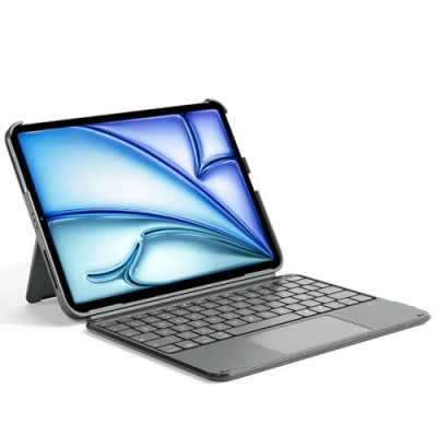 Abbildung von Inateck für 11&#039;&#039; iPad Air 6 Gen 2024, 10, 5/4 Gen, Pro Tastatur (Ultraleichte, Abnehmbare mit Touchpad, Tragbar)