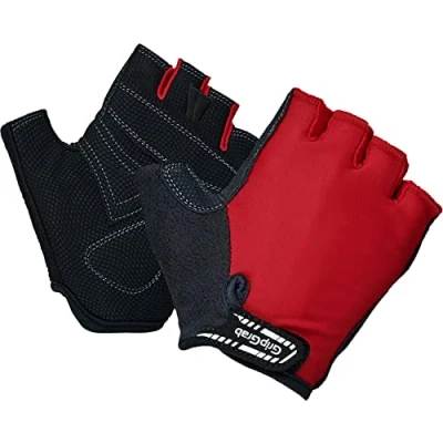 Abbildung von GripGrab X Trainer Junior Kids Kurzfinger Kinder Fahrradhandschuhe Gepolsterte Halbfinger Kinderhandschuhe für Anfänger