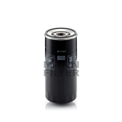 Abbildung von MANN FILTER W 1170/7 Ölfilter M 30 X 2 mit einem Rücklaufsperrventil Anschraubfilter IVECO: Trakker, Stralis, EuroCargo I III