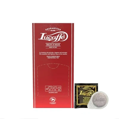 Abbildung von 150 ESE Kaffepads Ø 44mm Lucaffé Mr. Exclusive Espressopads 1er Pack (1 x Pads), 100% Arabica, süßer, schokoladiger Geschmack