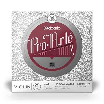 Abbildung von D&#039;Addario J5604 4/4M Pro Arte Violinen Einzelsaite &#039;G&#039; Silber 4/4 Medium