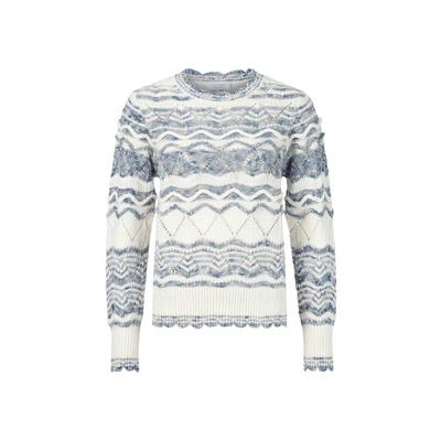 Abbildung von Rich &amp; Royal IM Mustermix Strickpullover, Damen, Größe: 42, French blue