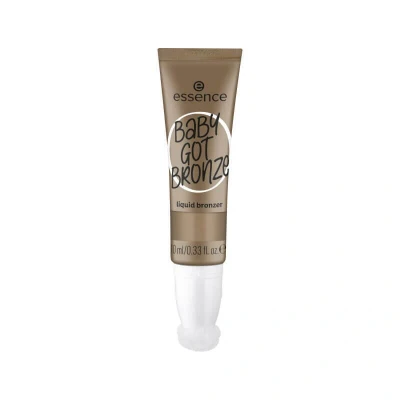 Abbildung von essence BABY GOT BRONZE liquid bronzer, Nr. 10, Grau, langanhaltend, definierend, Einfach zu entfernen, natürlich, vegan, ölfrei, ohne Parabene, Mikroplastikpartikel, 1er Pack (10ml)