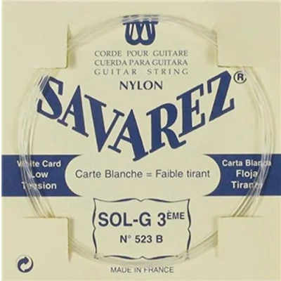 Abbildung von Savarez Einzelsaite für klassische Gitarre TraditionsSavarez Saiten Traditional Concert 523B Einzelsaiten — G3 Bass geeignet