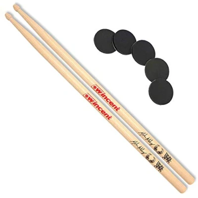 Abbildung von Wincent WMMS Michael Miley Rivals Sons Signature Drumsticks + keepdrum Damper Pads