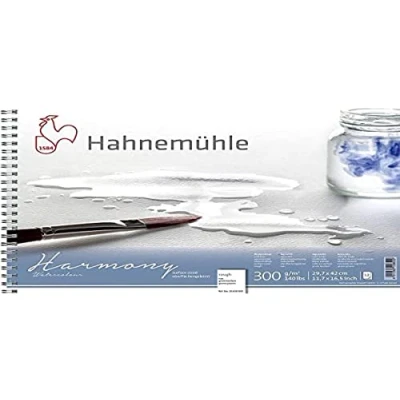 Abbildung von Hahnemühle Harmony Watercolour, rau, DIN A3, spiralisiert, 300g/m², naturweiß, 12 Blatt