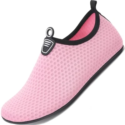 Abbildung von Sixspace Damen Herren Badeschuhe Wasserschuhe Schwimmschuhe Männer Frauen Strandschuhe Aquaschuhe Barfußschuhe für Strand,Pool,Meer,Wassersport,Tauchen,Surfen,Aqua Cycling(Rosa,39 EU)