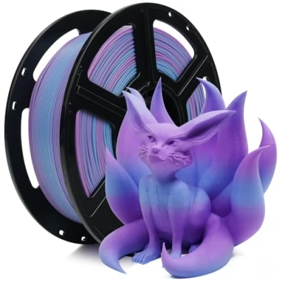 Abbildung von FLASHFORGE Rapid PLA Farbverlauf Filament 1,75mm Lila&amp;Blau, Farbverläufe sanft &amp; schnell, Hoher Durchfluss Speedy 3D Drucker Filament, erleben Sie außergewöhnliche Leistung mit Schnellem Druck