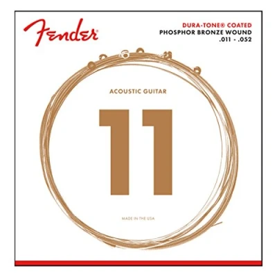 Abbildung von Fender 860CL Phosphor Bronze Acoustic Guitar Strings Dura Tone® Coated 11 52