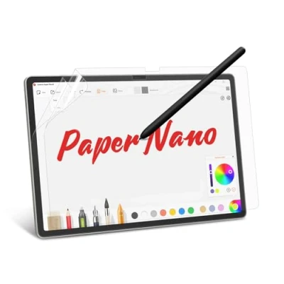 Abbildung von BERSEM 2 Stück Papier Schutzfolie für Samsung Galaxy Tab S9 Plus 2023 / FE Plus/Tab S8 2022 S7 2021 12.4 Zoll, Schreiben und Zeichnen wie auf
