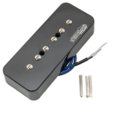 Abbildung von Wilkinson WO90 Keramik P90 SoapBar Tonabnehmer Bridge Single Coil für Les Paul/SG E Gitarre, Schwarz