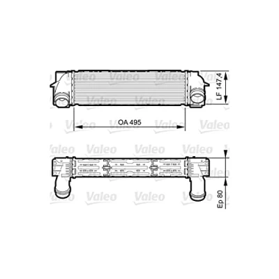 Abbildung von VALEO 818252 Ladeluftkühler ohne Sensor BMW: X3