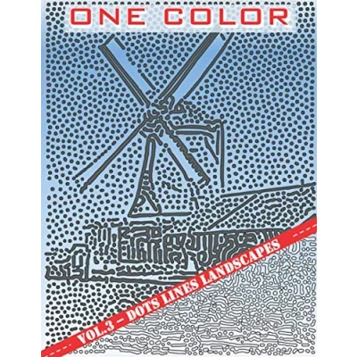 Abbildung von One Color: Vol 3 Landscapes coloring Book for Adults (Relaxation &amp; Stress Relief) (One color book, Band 3)