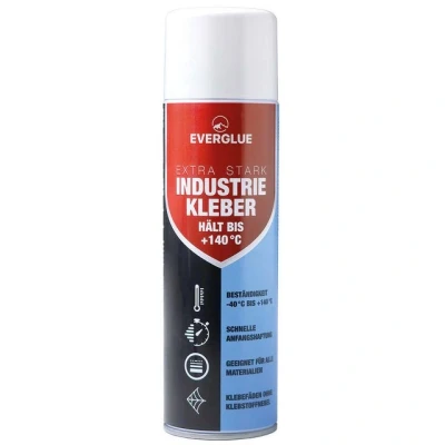 Abbildung von Everglue Sprühkleber Industriekleber Extra Stark permanent haftend 500ml Aerosol, (1 tlg)