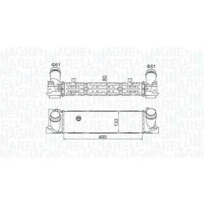 Abbildung von MAGNETI MARELLI 351319204900 Ladeluftkühler BMW: 1 Schrägheck, 3 Touring, Limousine