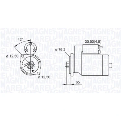 Abbildung von Starter MAGNETI MARELLI 063521230140