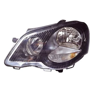 Abbildung von ALKAR 2756110 Scheinwerfer rechts W5W, PY21W, H7/H1, H7, H1 mit Elektromotor VOLKSWAGEN: Polo IV Schrägheck, Limousine