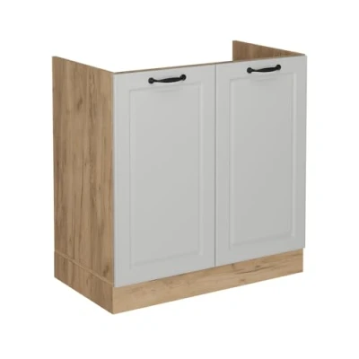 Abbildung von Vicco Spülenunterschrank R Line, Weiß Landhaus, 80 cm ohne Arbeitsplatte