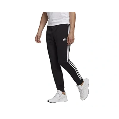 Abbildung von Essentials French Terry Tapered Cuff 3 Streifen Hose