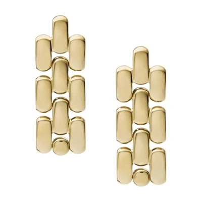 Abbildung von Fossil Arden Ohrringe goldtone, Damen, Größe: One Size, Gold tone