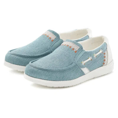 Abbildung von Vivance Bootsschuh, Damen, Größe: 35, Türkis Textil