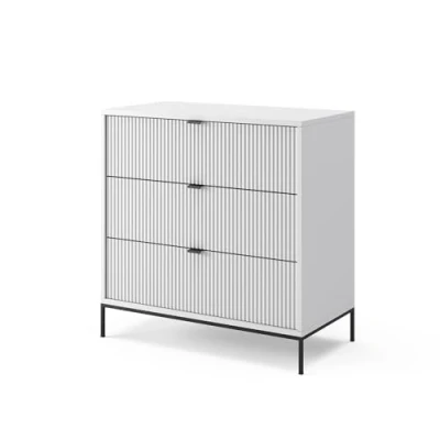 Abbildung von Vicco Kommode Eliza, Weiß, 80 x 81.2 cm mit 3 Schubladen