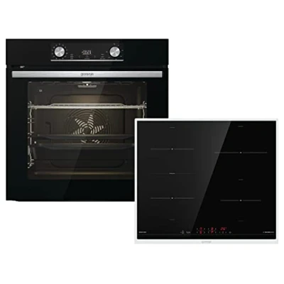Abbildung von GORENJE Backofen Set Black/Steel Steam Pyro Set, mit 1 fach Teleskopauszug, Pyrolyse Selbstreinigung
