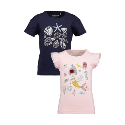 Abbildung von Blue Seven 2ER SET Tshirt print für Kinder, Größe: 92, M rose ultramarin