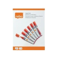 Abbildung von Nobo Boardmarker Liquid Ink Keilspitze VE=10 Stück rot