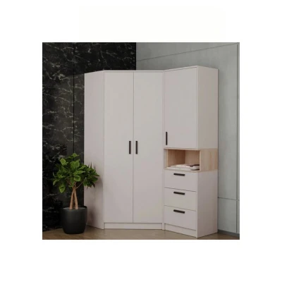Abbildung von Marmex Möbel Schrank SET GRANT 15 C, (2 St., Eckschrank, Regal mit Schubladen), Türen Soft Close Funktion, viel Stauraum