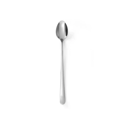 Abbildung von HENDI Sorbetlöffel / Eisbecherlöffel 6 Stk. Profi Line 19,8 cm Edelstahl Hochglanz handpoliert, Café Gastro Löffel mit langem Stiel