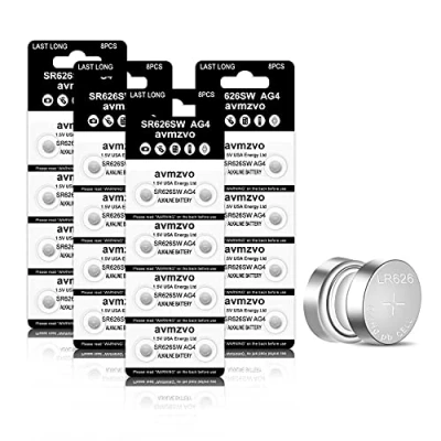 Abbildung von Avmzvo LR626 Entspricht SR626SW Batterie 377 626 Uhrenbatterie 1,5 V Knopfzelle 32 Stück【3 Jahre Garantie】