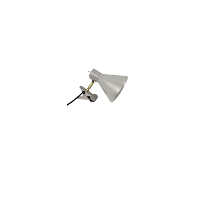 Abbildung von Dyberg Larsen Klemmlampe Sleep, braun, Ø 15 cm, Stahl