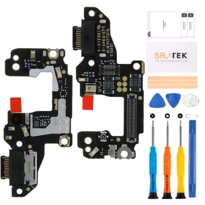 Abbildung von SRJTEK für Huawei P30 2019 Dock Connector Ersatz Ladeanschluss ELE L29 Kopfhöreranschluss L09 mit Mikrofon/Audiobuchse/Antenne Reparatursets