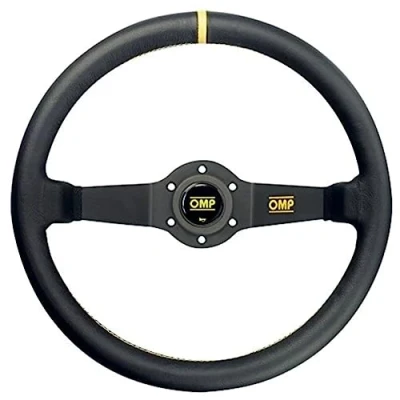 Abbildung von Omp OMPOD/1950 Schwarze Lederlenkrad RALLY 35cm 2SP, Schwarz