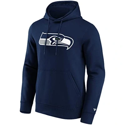 Abbildung von Fanatics Seattle Seahawks Mid Essentials Crest Kapuzenpullover Herren dunkelblau/weiß, L